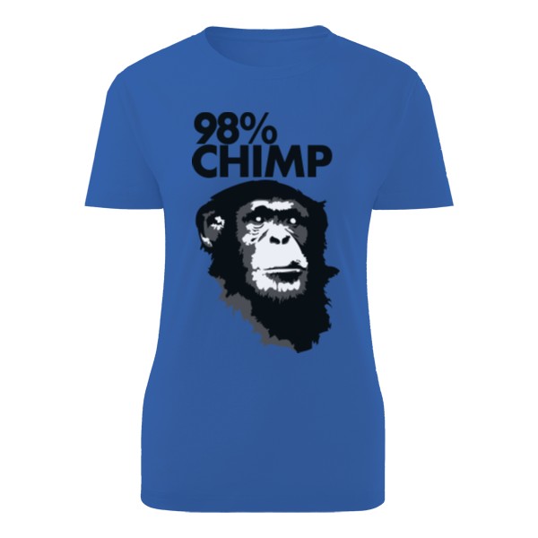 Tričko s potiskem 98 procentní šimpanz