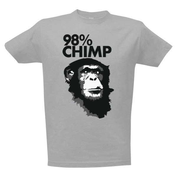 Tričko s potlačou 98 procentní šimpanz
