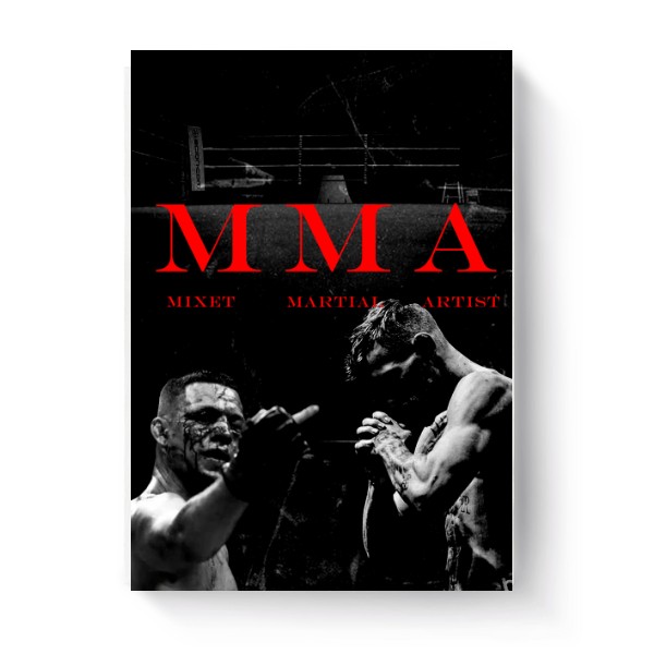 Fotoplátno 3:4 s potiskem mma