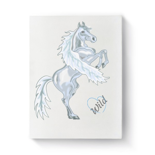 Fotoplátno 3:4 s potiskem Obraz - Bílý kůň