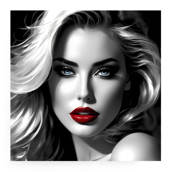 Téměř černobílá kráska #1