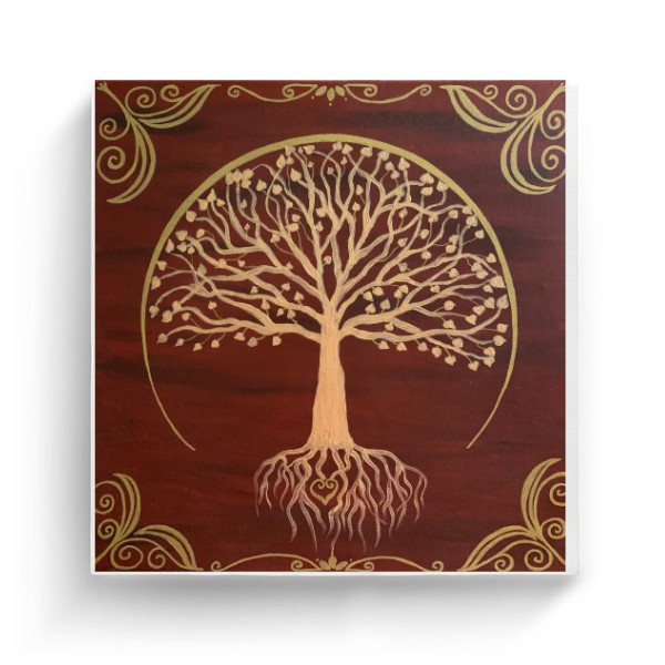 Fotoplátno čtverec s potiskem Z kořenů k nebi